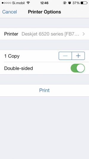 Applov standard AirPrint in Googlov Cloud Print delujeta iz vseh sistemskih aplikacij (denimo elektronske pošte), aplikacije posameznih izdelovalcev pa so bolj omejene.